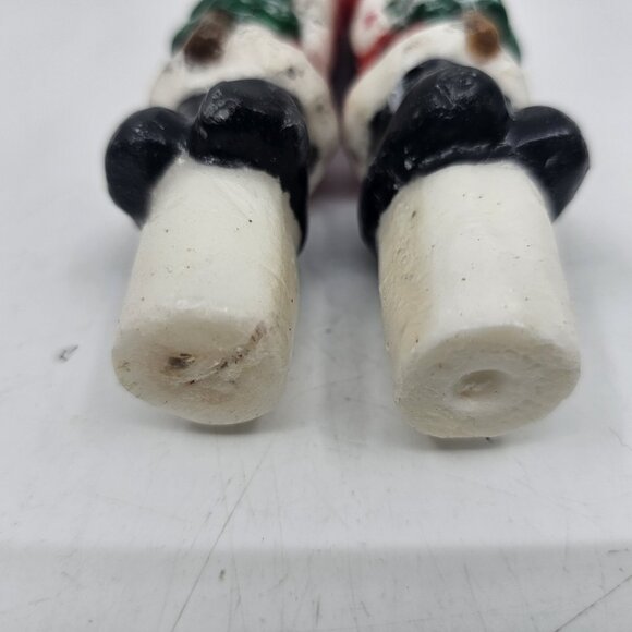 Vintage Santa Claus Christmas Sculpture Candles 10 in Lot of 4 Red White - Picture 11 of 11